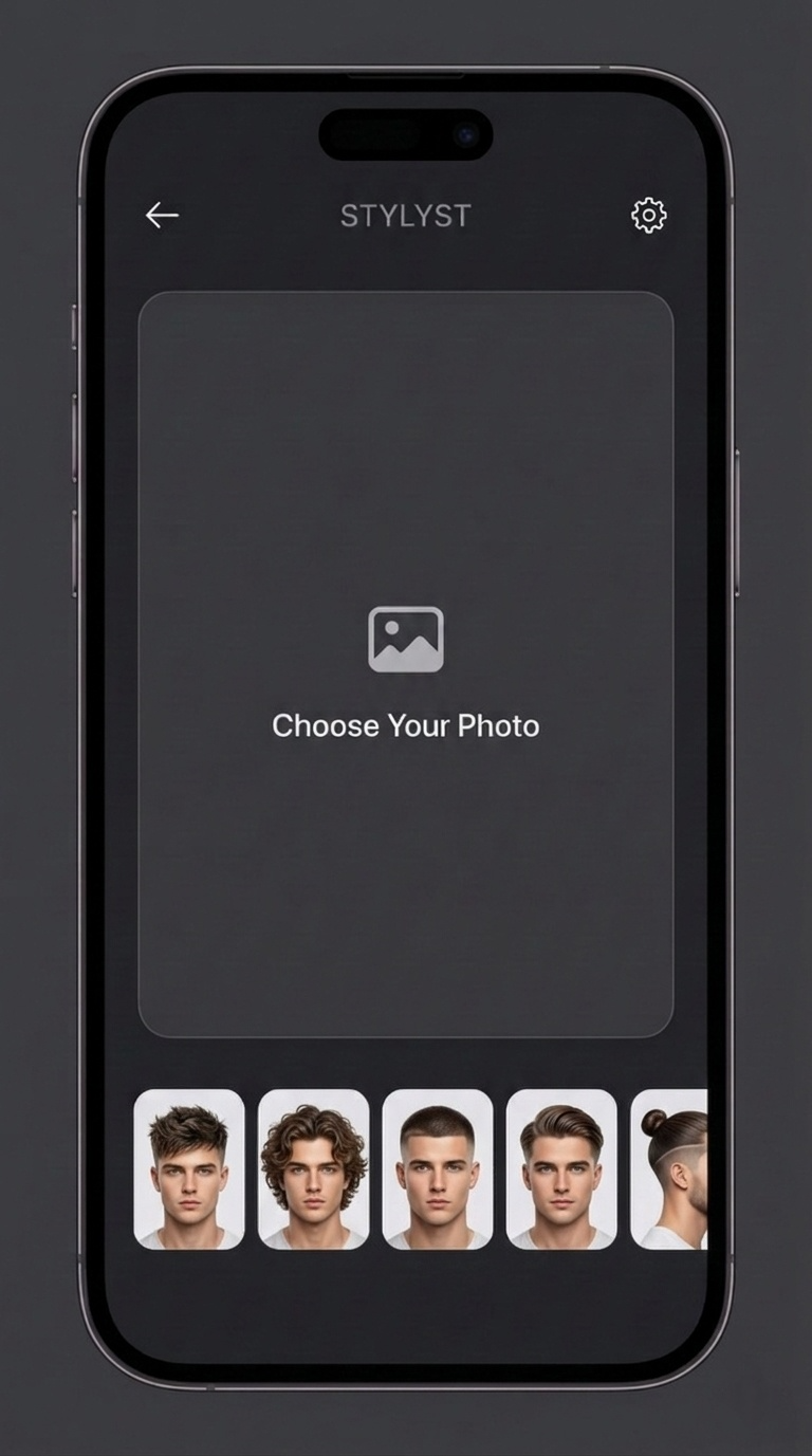 Male upload screen